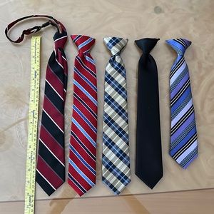 Various boys ties. 12-14” long.
